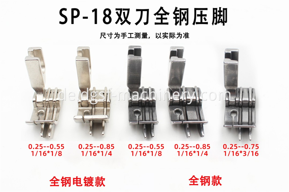 All Steel Sp 18 Double Knife Presser Foot 4 Jpg